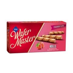 Wafer Master Çilek Aromalı Roll 65G