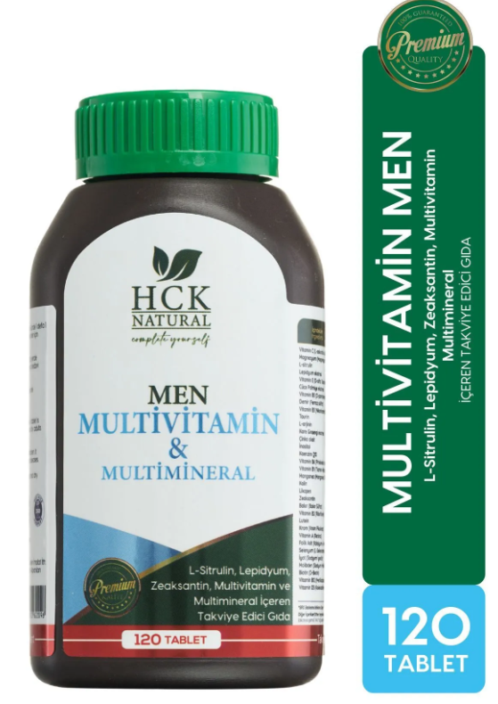 HCK Natural Multivitamin Erkek 120