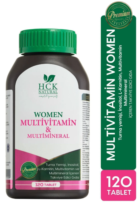HCK Natural Multivitamin Kadın 120