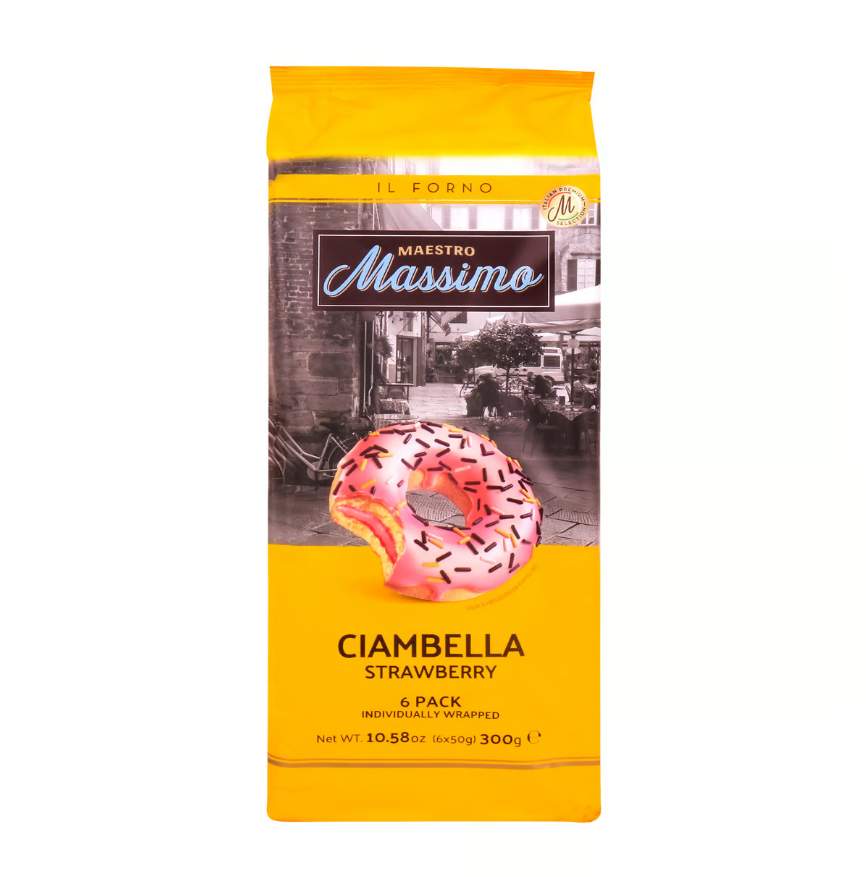Massimo Çilek Aromalı Donut Multipack 270G